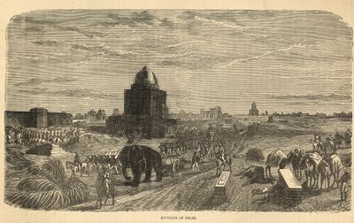 Umgebung von Delhi, 1857 von English School